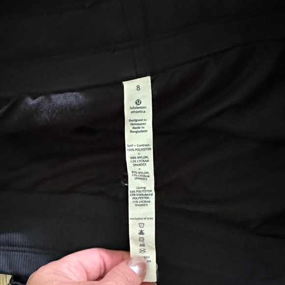 Lululemon Personal Best Skort - Black Size 8 - Women's Black Shorts - Picture 9 of 10